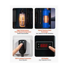14710 BTU Pool Heat Pump Electric Swimming Pool Heater & Cooler 5.13 COP Heating & Cooling Smart Inverter Compressor GFCI Protection