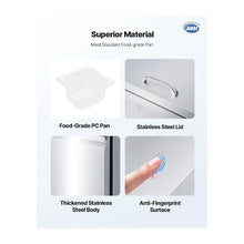 60 Inch Commercial Sandwich Prep Refrigerator, 15.4 Cu. Ft. 16-Pan Food Prep Table