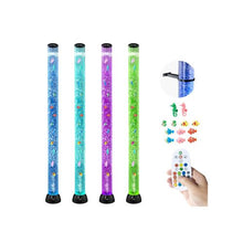 Relaxation 5 Ft LED Floating Color Changing Fish Bubble Tube Lamp for Bedroom Living Room