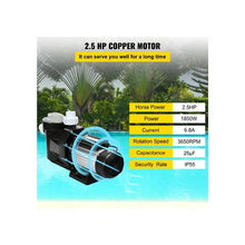 High-Performance 2.5 HP Above Ground Swimming Pool Water Circulation Pump