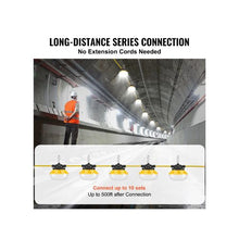 5 Head Heavy Duty 50FT Commercial LED Construction String Work Lights 50W, 5,000 Lumens