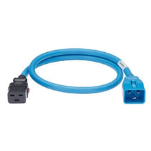 2FT Dual Locking IT Power Cord IEC C20 to IEC C19 Blue LPCB06-X