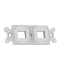 2 Port Flat Module Adapter Frame White NK2106MFWH