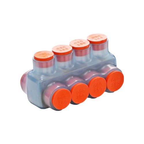 8 Way Clear Dual Entry Multi Wire Distribution Connector 97322