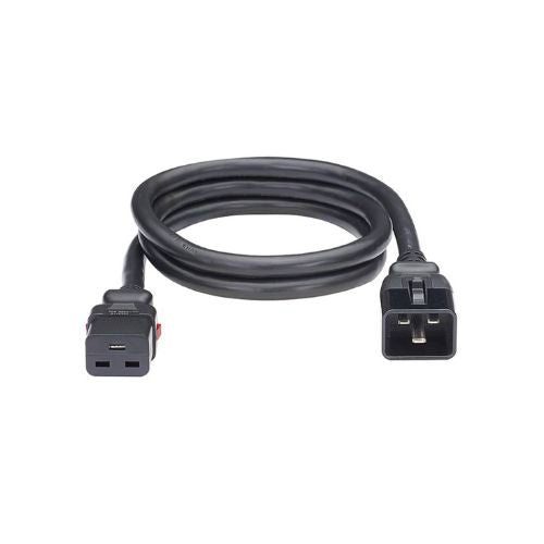 8FT Dual Locking IT Power Cord IEC C20 to IEC C19 Black LPCB14-X