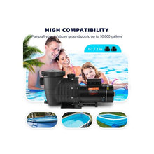 High-Performance 220V Variable Dual Speed Swimming Pool Pump with Strainer Basket