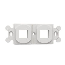 2 Port Flat Module Adapter Frame White NK2106MFWH