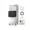 Commercial Ice Maker System 450 lbs/24H with Stainless Steel Storage Unit 250 lb Ice Storage