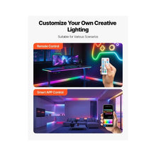 16.4 Ft Flexible Smart LED Neon Rope Light Compatible with Voice Assistants for Bedroom & Gaming