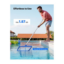 Adjustable 10–15 Ft Swimming Pool Pole Telescoping Cleaning Pole for Skimmer Net Rake, Brush & Vacuum Head