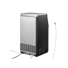 High Performance Compact Commercial Ice Maker 120 lbs/24H with LED Display & Self-Cleaning for Home, Bar & Restaurant
