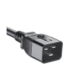 8FT Dual Locking IT Power Cord IEC C20 to IEC C19 Black LPCB14-X