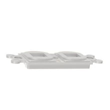 2 Port Flat Module Adapter Frame White NK2106MFWH