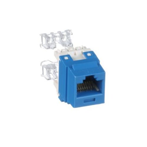 Polycarbonate Punchdown Keystone Unshielded Jack Module Blue NK688MBU
