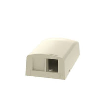 2 Port Elongated Surface Mount Box Electric Ivory NK2BXEI-A