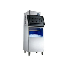Commercial Ice Maker System 450 lbs/24H with Stainless Steel Storage Unit 250 lb Ice Storage
