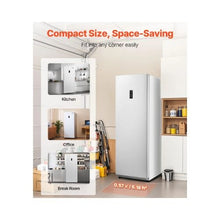 17 Cu.Ft Frost-Free Convertible Upright Refrigerator Freezer featuring Electronic Temperature Control Flexible Storage Shelves
