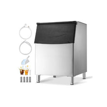Stainless Steel 500 lb Modular Ice Storage Bin with Anti-Slip Adjustable Feet