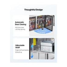 72 Inch Commercial Salad & Sandwich Prep Table Refrigerator with 30 Ingredient Pans and Stainless Steel Worktop