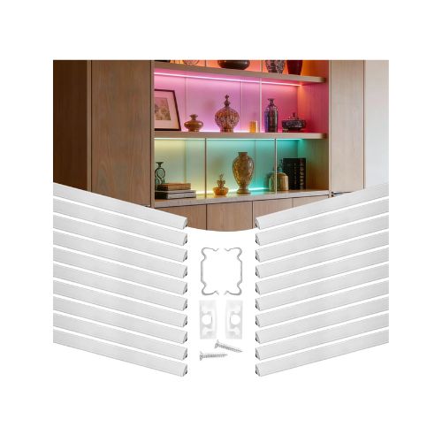 V-Profile LED Strip Aluminum Channel with Frosted Cover & Mounting ...