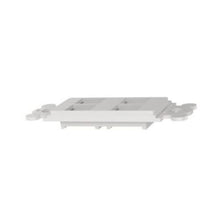 4 Port Rectangular Screw Mount Module Frame White NK4RMFWH