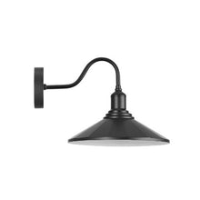 E26 Bulb Farmhouse Metal Barn Style Gooseneck Outdoor Wall Light Black 2 Pack