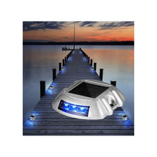 Outdoor Solar Powered Driveway Safety Lights for Driveway & Walkway Blue LED