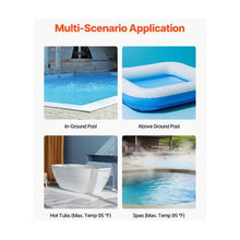 40 W Cordless Pool Vacuum Cleaner 26 GPM Handheld Rechargeable Pool & Spa Vacuum with Extension Pole