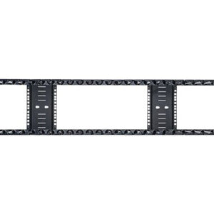Vertical Cable Manager 12 Wide Single Sided Black PE2VFD1296