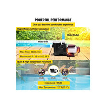 High-Performance 2.5 HP Above Ground Swimming Pool Water Circulation Pump