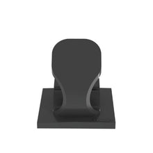 Adhesive Backed Latching Wire Clip Black LWC19-A-C20 (Pack of 100)