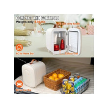 Compact 4L Mini Cosmetic Refrigerator with Cooling & Warming Function for Cosmetics and Beverages White