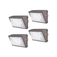 Heavy Duty Outdoor 120W LED Wall Mount Security Lighting Fixture with Photocell Sensor 4 Pack