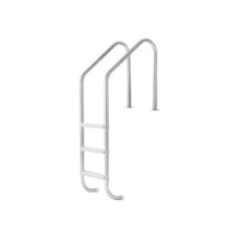 48–54 Inch 3 Step Inground Swimming Pool Ladder with Double Handrails Wide Non Slip Steps Stainless Steel Frame 265 lb Capacity