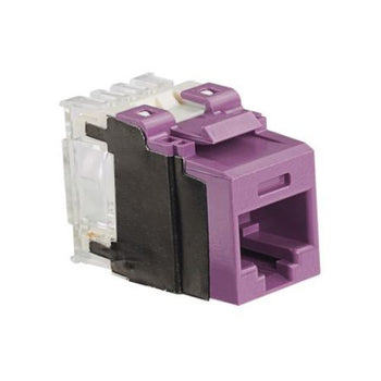 UTP RJ45 Category 6A Keystone Punchdown Jack Module Violet NK6X88MVL