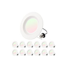 Adjustable 5/6 Inch High Lumen Dimmable LED Recessed Ceiling Downlight Retrofit Kit 12 Pack