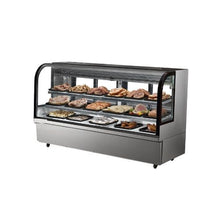 32 Cu.Ft. Upright Refrigerated Pastry Display Case with 4 Adjustable Display Shelves, LED Interior Lighting