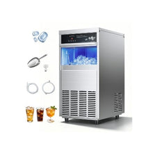 Professional Stainless Steel Commercial Ice Maker Machine 100 lbs/24H with 35 lbs Storage Bin