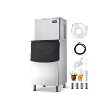 450 lb High-Capacity Stainless Steel Commercial Ice Machine with Self-Cleaning Function