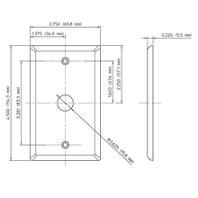 Leviton Thermoset 1-Gang Hole Mount Box 86017