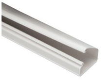PANDUIT SURFACE RACEWAY, LD10 LOW VOLTAGE SINGLE CHANNEL, 8 FT, WHITE - LD10WH8-A