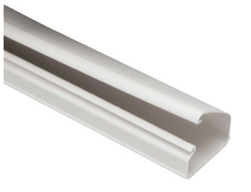 PANDUIT SURFACE RACEWAY, LD10 LOW VOLTAGE SINGLE CHANNEL, 8 FT, WHITE - LD10WH8-A