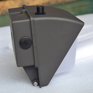 90W LED Wallpack light 10800lm 5000K100-277V 120 degrees Dark Bronze housing Clear cover