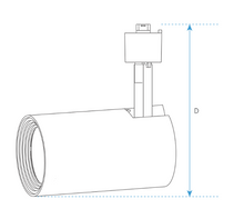 LED Track Luminaire - ZL-J2-LT562M-3590-24D-BK