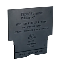 Black Non Metallic Low Voltage Box Divider Plate LVDIV1
