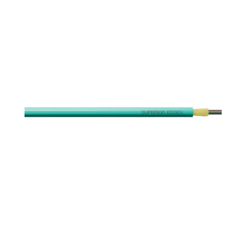 12 Fiber OFNP OM4 3mm Microarray Data Center Interconnect Cable Multimode Aqua P4012PG01