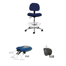 24" H - 34" H Bench Height Fabric Chair No Arms AL10-F