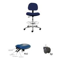 24" H - 34" H Bench Height Fabric Chair No Arms AL10-F