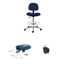 24" H - 34" H Bench Height Fabric Chair No Arms AL10-F