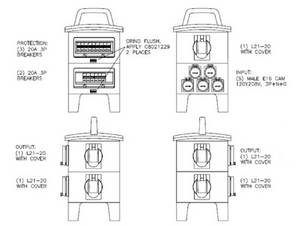 Non-Metallic Power Distribution Unit (100A – 120 Y/208V) - NM3-CAMDL3005